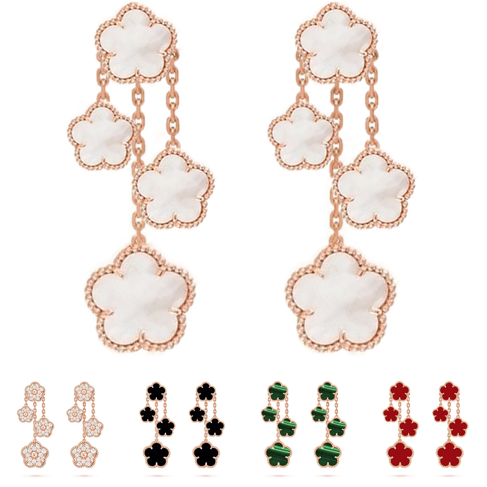 earrings gold earrings designer for women silver jewelry clover earrings Rose Gold Stainless Steel jewellery Classic high quality earring luxury earings gift have