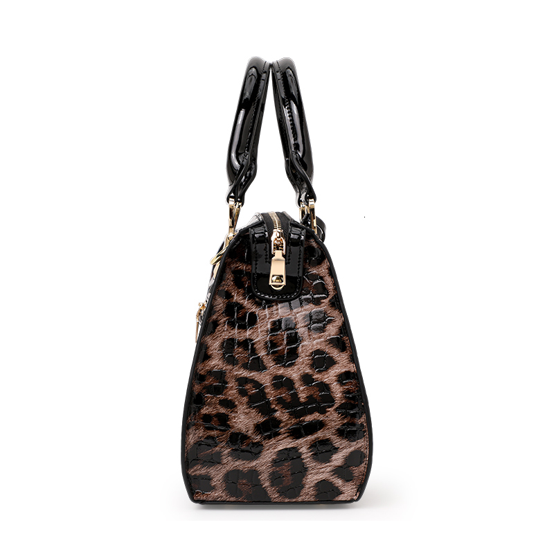 Aidrani Trendy Original Design Women's Handbag, Made Of High-Quality Cowhide, Large Capacity Leopard Print Color