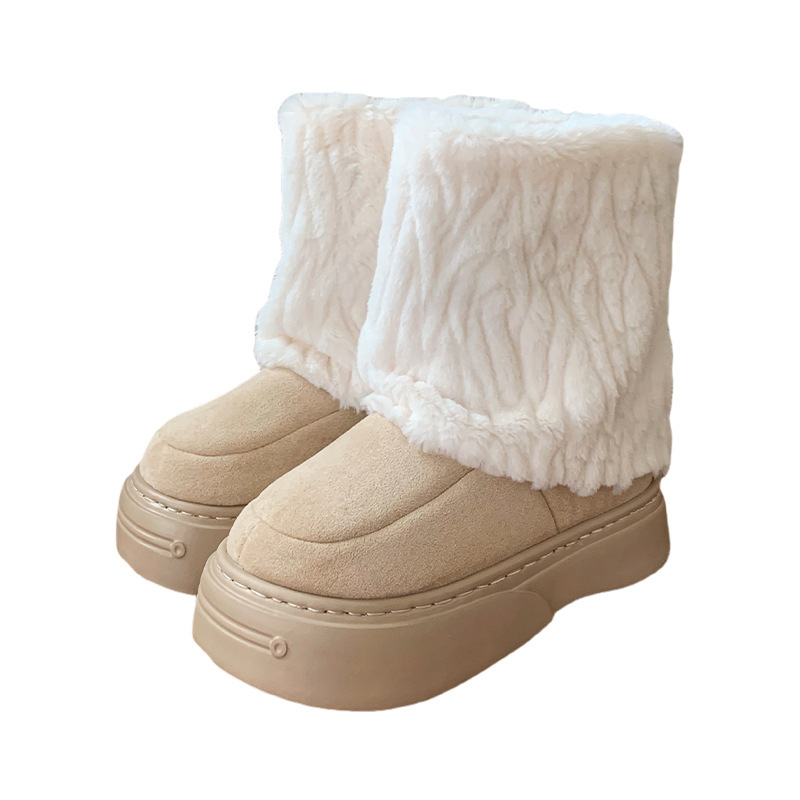 Slippers Boots Tazz Womens Boot Classic Ultra Mini Platform Booties Slides Women Mustard Chestnut Suede Winter