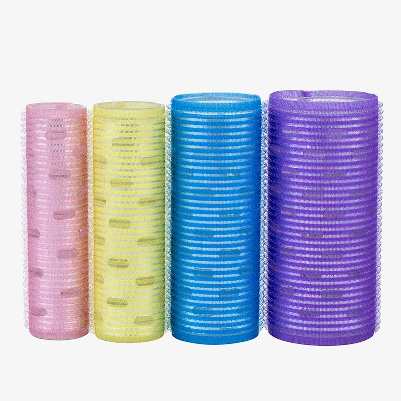 12pcs/set Aluminum Core Extra Long Hair Rollers Big Wave Magic Nylon Curlers Air Bang Self Grip Hair Root Clips Rods 108mm 1876 241220