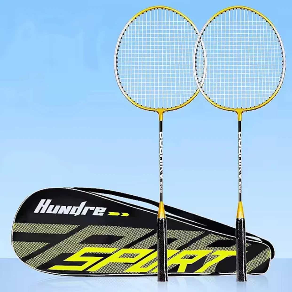 Original by Beginner Badminton Set 2-piece Professional Training Durable Leisure Sports RacketW241221