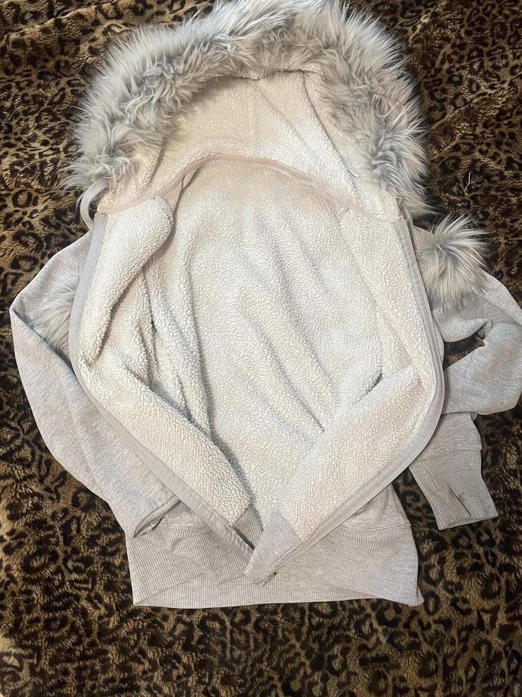 Grey Padded Hooded Simple Fashion Zip Haruku Trend Casual Sweatshirt Y2k Clothes 2000S Streetwear
