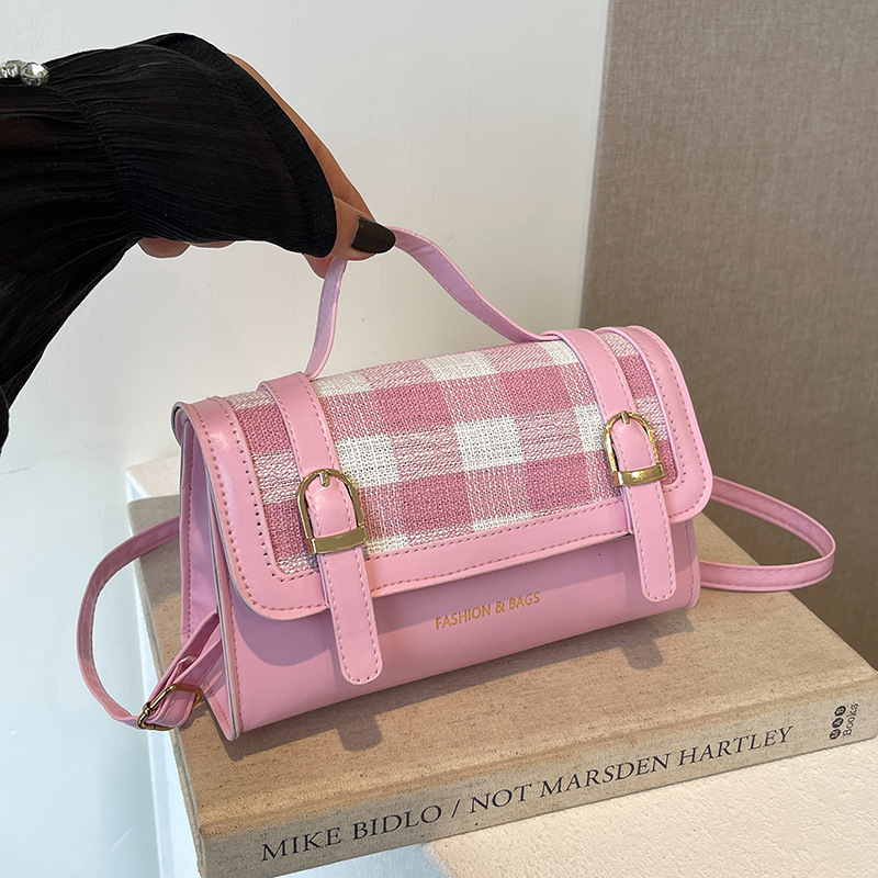 New Texture Comparison Designer Handbag Fashion Multi functional Shoulder Casual Checkered Crossbody Bag Small Square Bag bag