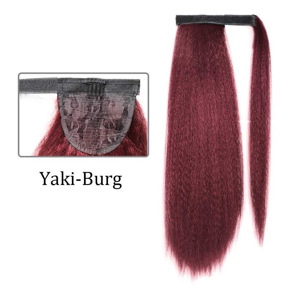 MyDiva 30Inches Long Straight Afro Synthetic Ponytail Hair Kinky Natural Hair Straight Drawstring With Clip Elastic Band PonyXJ241221