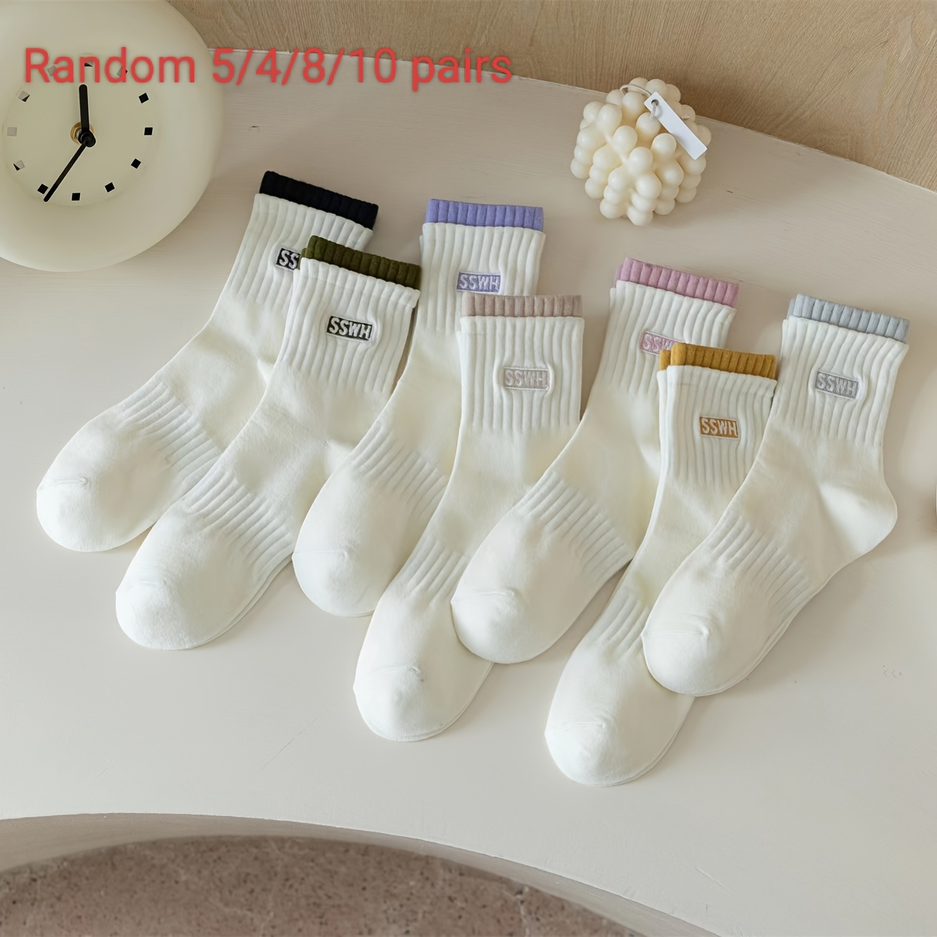 Stylish Double-Twist Fabric Women's Tights - Seasonal Pack of 5 Comfortable Layering Options hot-sale