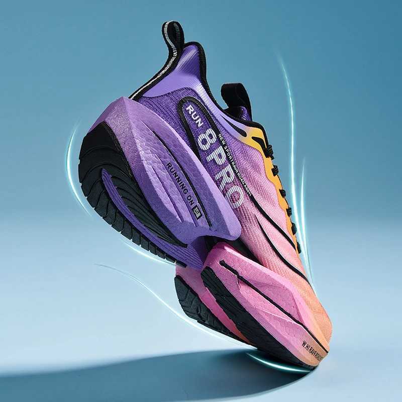 Men Running Sport Shoes Casual Marathon Carbon Plate Air Cushion Highquality Womens Comfortable Athletic Nonskid Tenis Sneakers