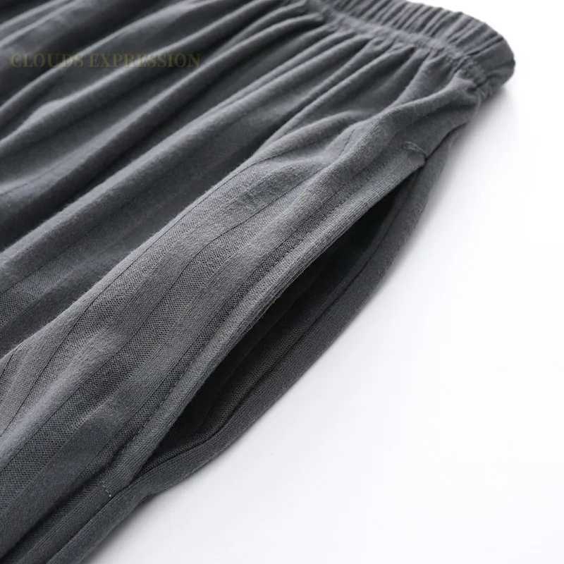 Brand Mens Pajamas Knitted Cotton Mens Pajamas Set Casual Short Pajamas Plus XXXXL Home Pajamas PJ W241221