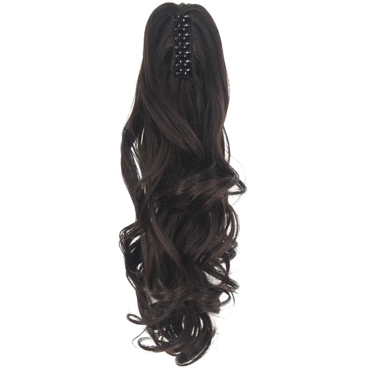 TOPREETY Synthetic Hair Heat Resistant 140gr Body wave Claw Clip in/on Ponytail Hair Extensions CP-666XJ241221