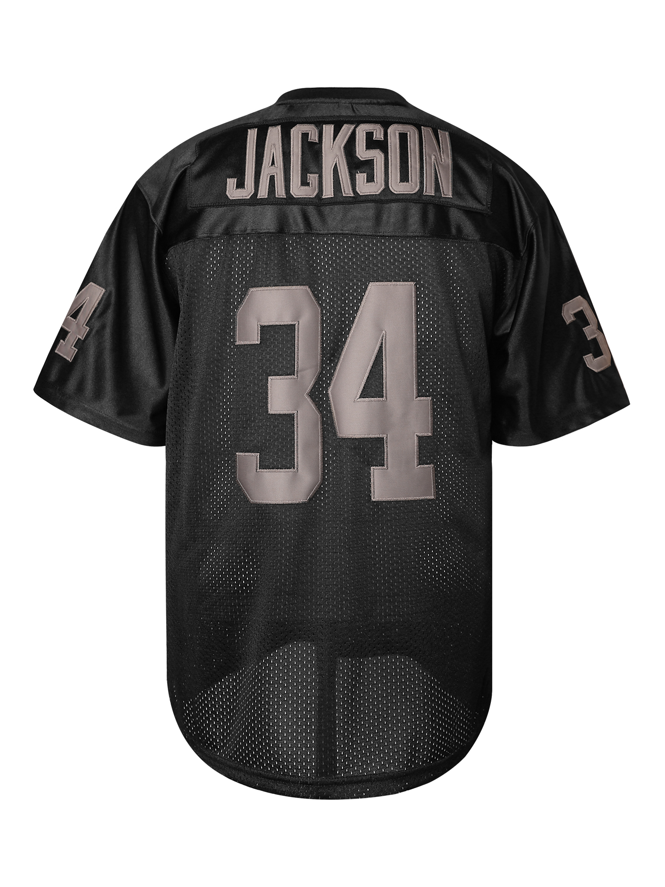 In stock 34 Bo Jackson Football Jersey 100% Stitched Fast Shipping Embroidered Letter Number Design Polyester Men's Retro Classic Sportswear Movi