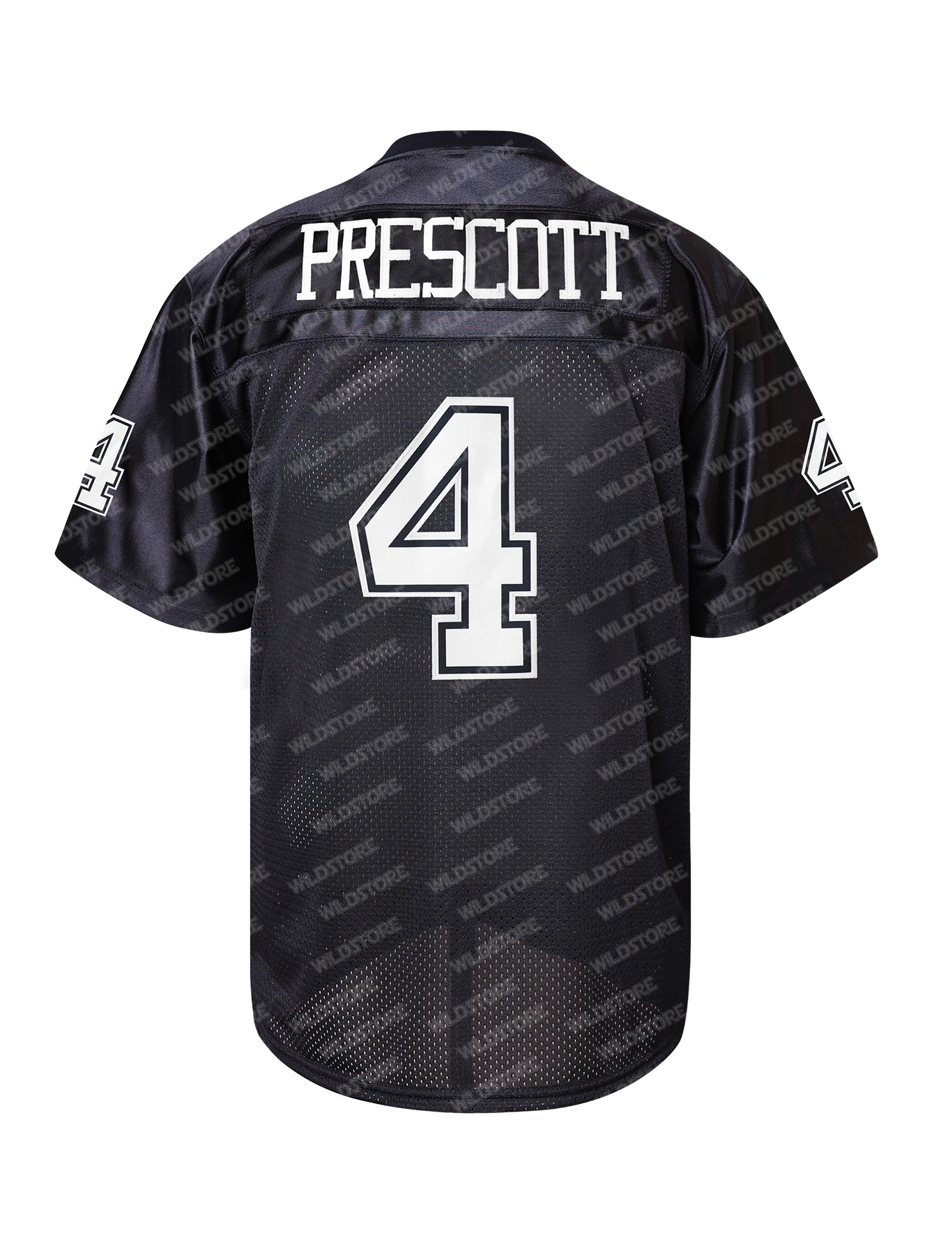 4 Blue In Stock PRESCOTTs Mens Football Jerseys All Stiched T-shirt for Sports Fans Short Sleeve Polyester T-Shirt Loose Fit Athletic Tops for Outdoor