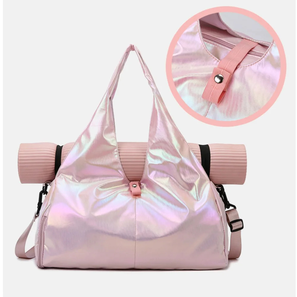 Great gloss fitness bag waterproof travel and leisure cross body bag yoga pad shoulder strap with multiple pockets sports and fitness training bag 241