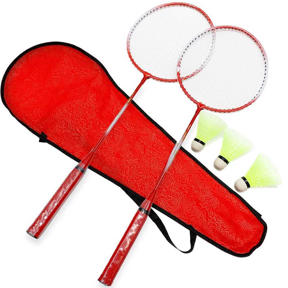 Professional badminton racket shutter and carrying bag set double badminton racket set indoor and outdoor speed sportsW241221