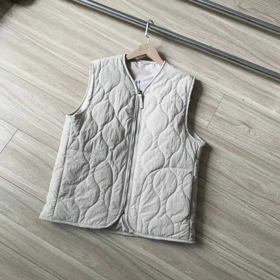Winter Mountain Style Gourd Pattern Cotton Padded Windproof Waterproof Vest Casual Lightweight Thin Cardigan Sleeveless JacketXJ241221