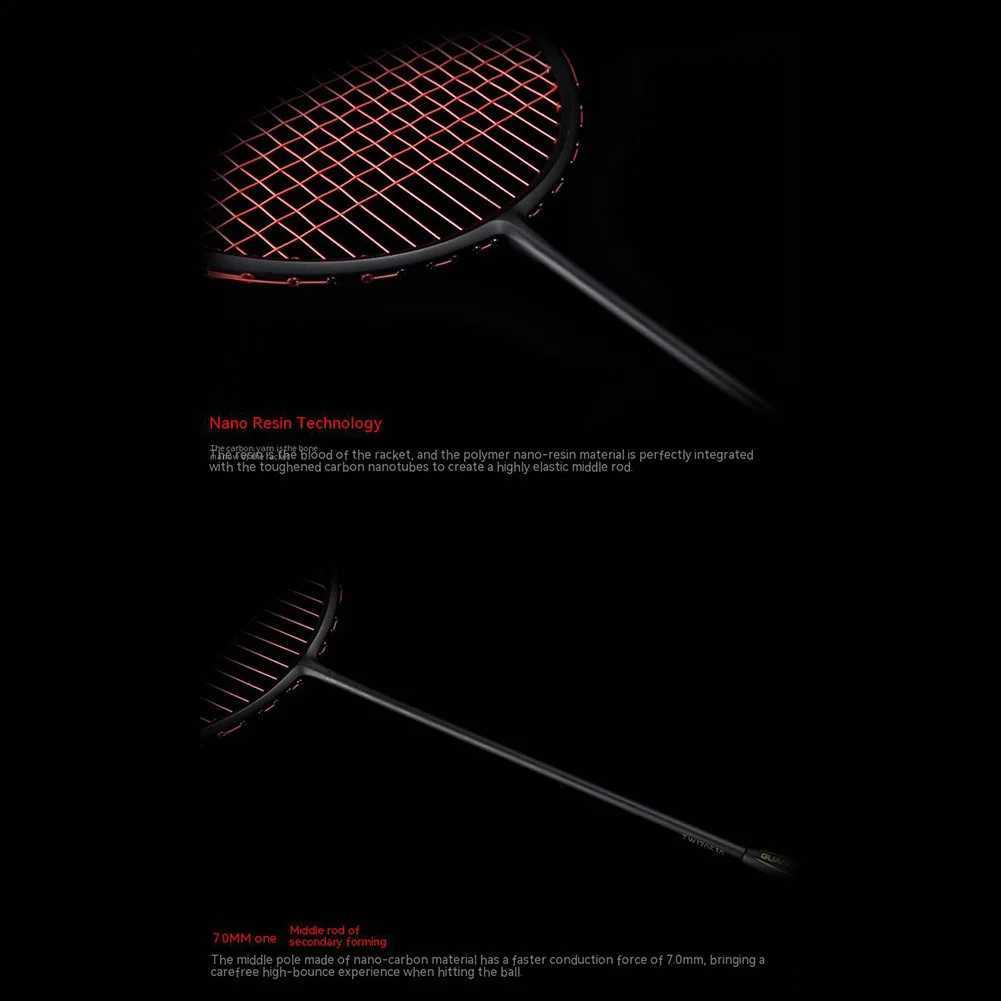 Carbon fiber professional ultra light 4U (82G)/6U (72G) offensive racketW241221