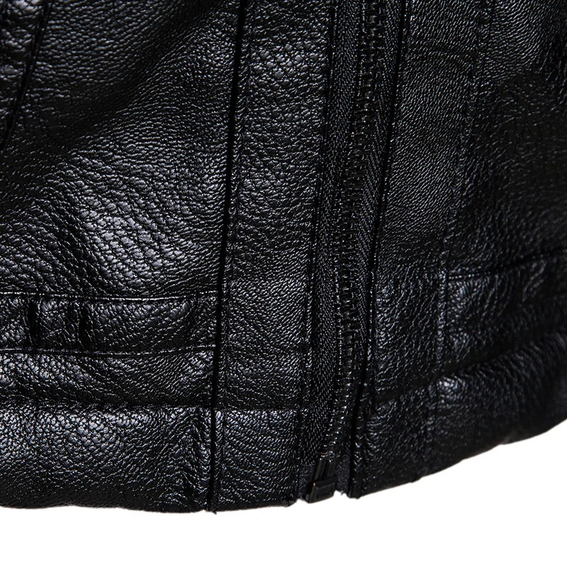 Plus Velvet Men Thick Leather Jacket Youth Fashion PU Leather Jacket Coat Size M-4XL Mens Autumn and Winter Oversized 241216