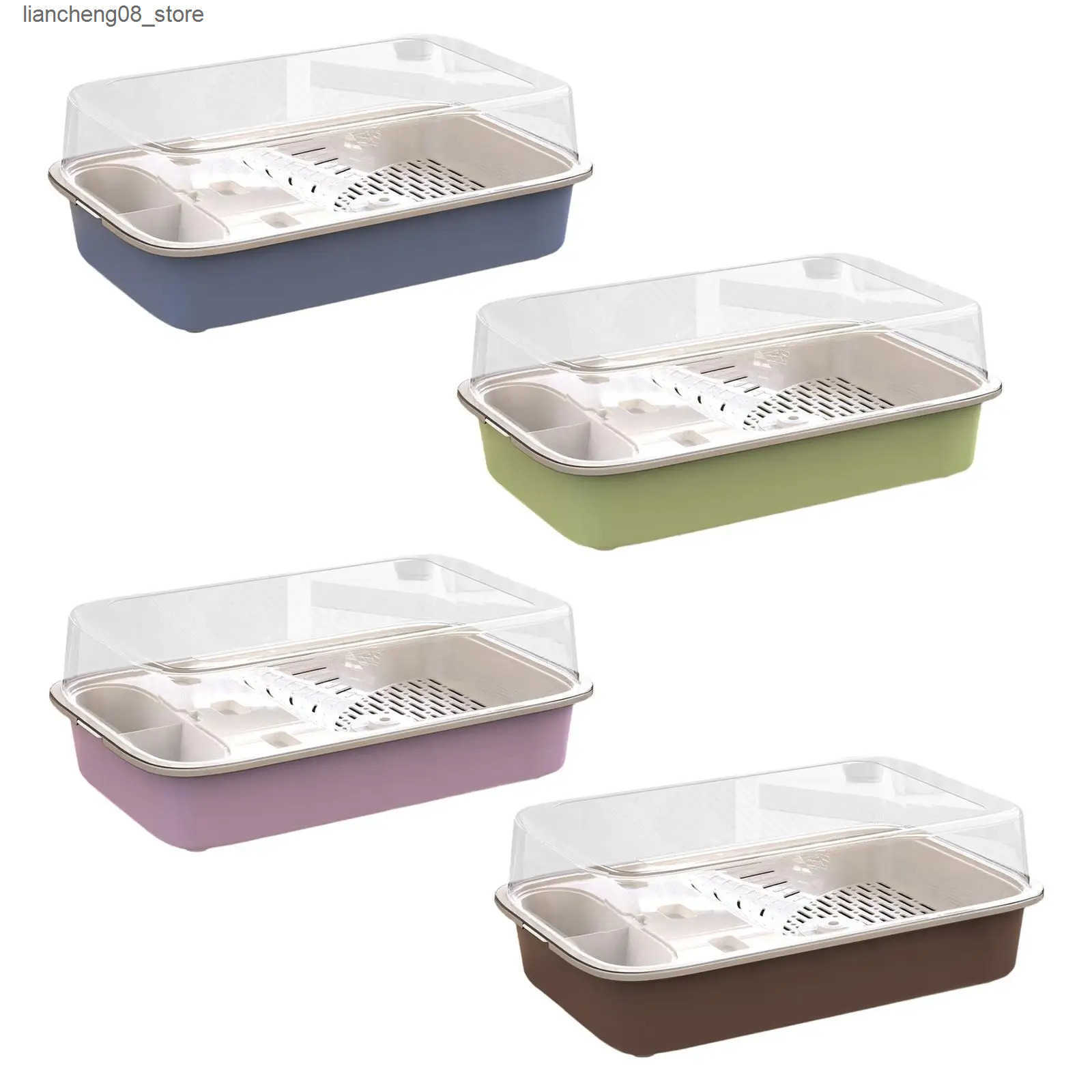 Other Pet Supplies Turtle Tank Reptile Habitat Multi functional Area Bottom Drainage Turtle Shell Breeding Box Hidden Turtle Shell Starter L240910