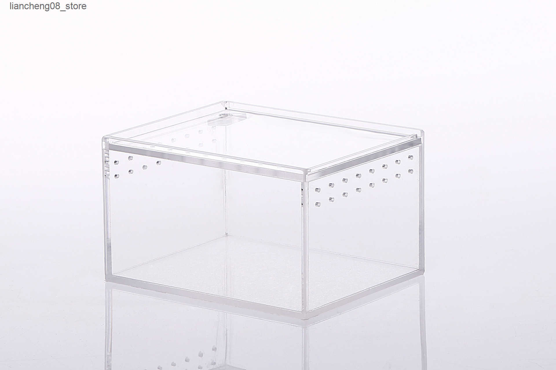 Other Pet Supplies Integrated waterproof crawling pet box acrylic snake guarding palace horned frog feeding box crawler feeding box L240910