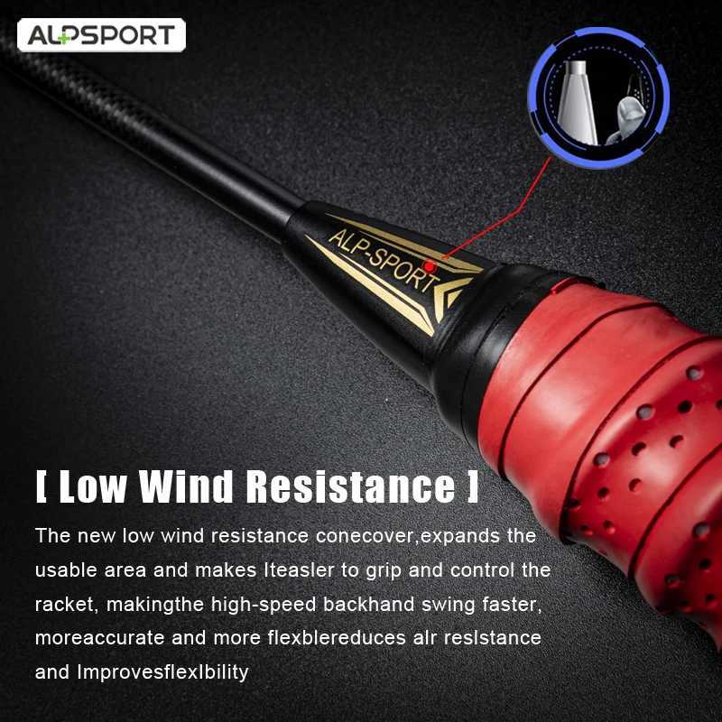 Alpsport XHP 2 pieces/batch 6U 72g Ultralight G4 T800 original all carbon fiber 22-30lbs professional badminton rackW241221