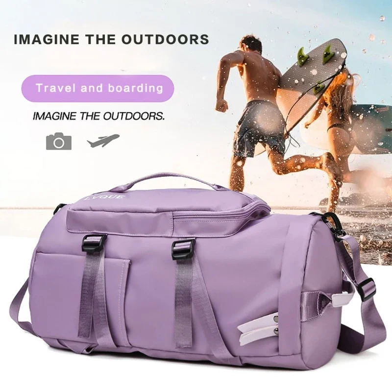 Large capacity backpack travel sports and fitness bag womens yoga bag multifunctional cross body anti sailor carrying bag 241220