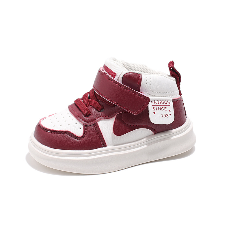 Kids Basketball Shoes for Children High Top Trainers Boys and Girls Kidsnest Sport Running Sneakers Enfant Toddler Baby Outdoor Shoes Sizes US5c-US12.