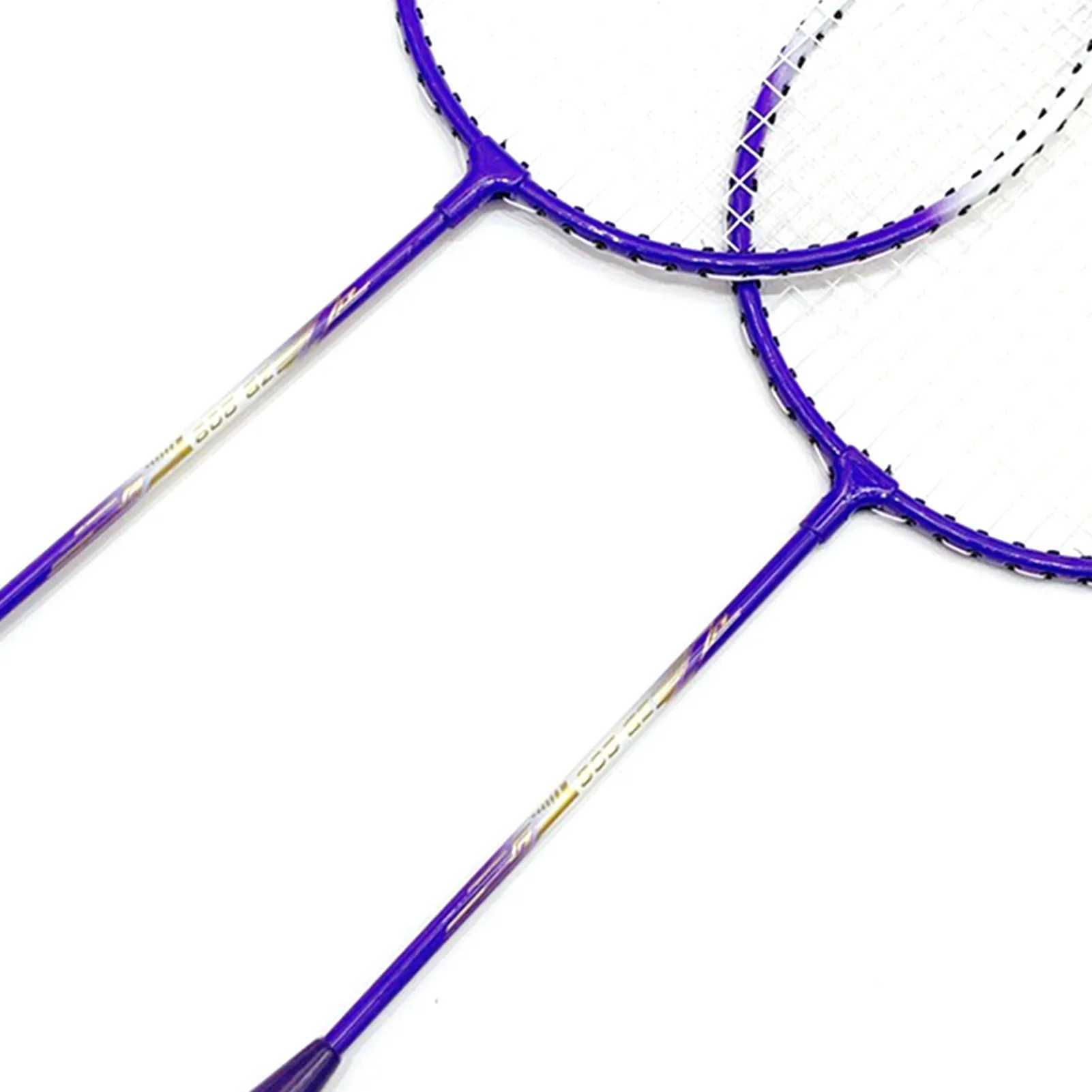 Badminton Racket 2 Player Super Light Split Handle Iron Alloy Badminton Racket Set Suitable for Beginners and ChildrenW241221