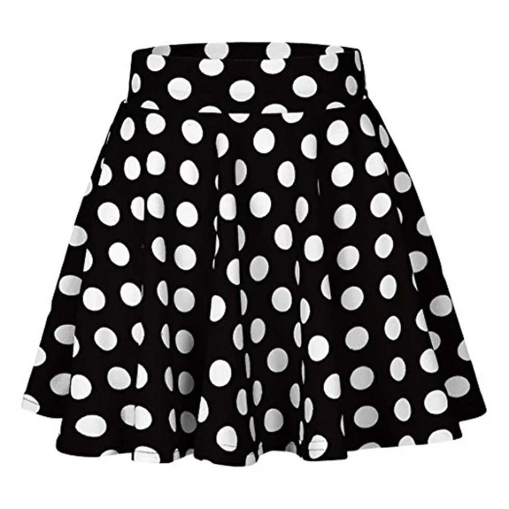 Women Ladies Mini Girl Short Skirts Clothes Clothing Casual Polka Dot Leisure Print Red White Black Skirts Tutu SundressXJ241221