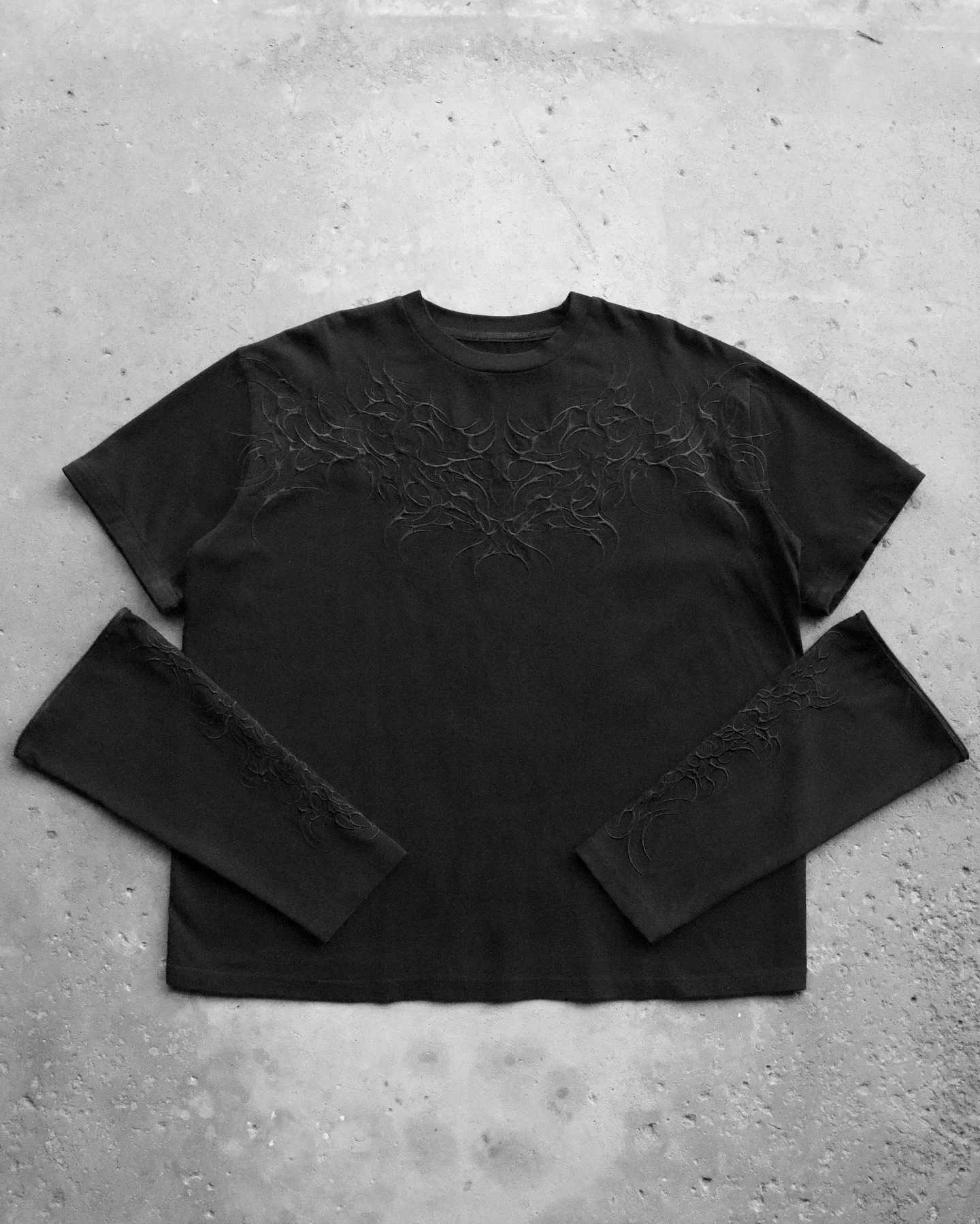 Onlycurse Fashion Long Sleeves T Shirt Y2K Hip Hop y Loose Sweatshirt Men Women Pure Cotton Round Neck Tops 241217