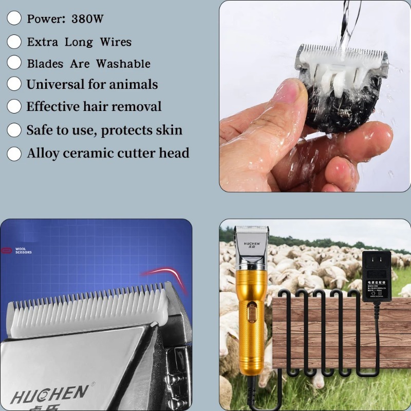 Pet Hair Clipper Dog Goat Electric Push Cat Foot Animal Trimmer Cordless Home Carpet Tufter Tool Accessories