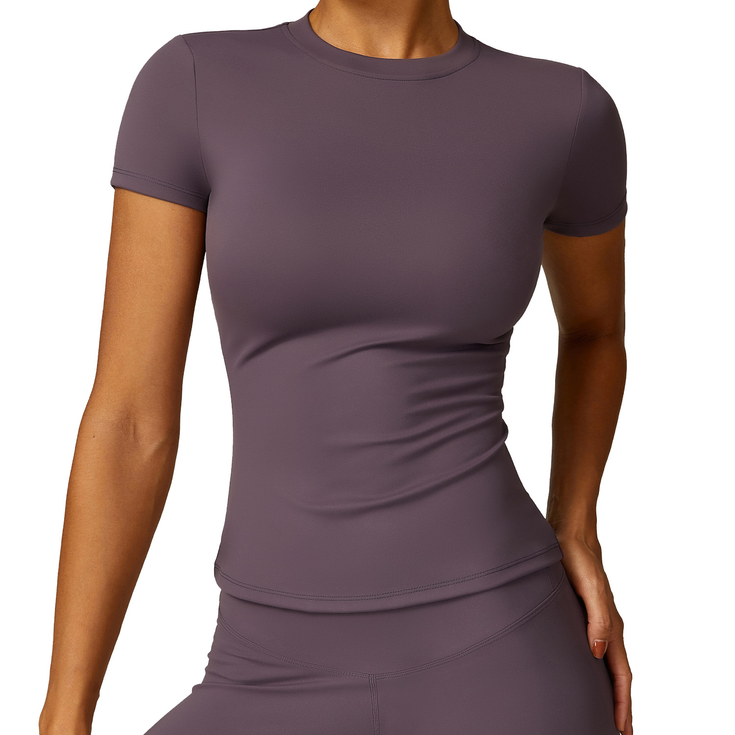 Spring t-shirt quick-drying yoga wear short-sleeved fitness tops hoodie outdoor running sports short-sleeved female