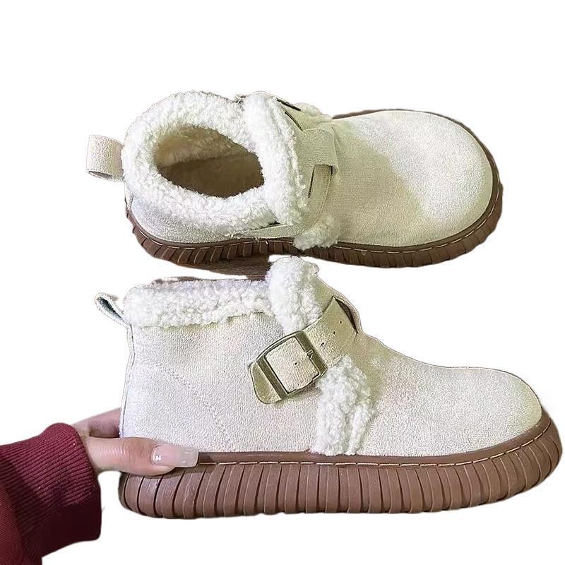 Designer Boot Fashion Snow Boots For Women Booties In Winter With Thickened Fleece 2024 New Cotton Boots Versatile Warm Cotton Shoes 95c