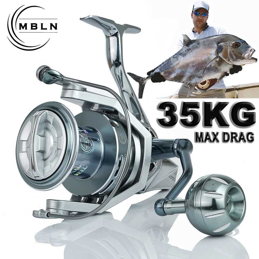 Baitcasting Reels MBLN 35kg/77lbMax DragSaltwater Spinning Fishing ReelAlloy SpoolSteel BearingAlloy GearMetal ArmMetal FootSea Boat S2412195