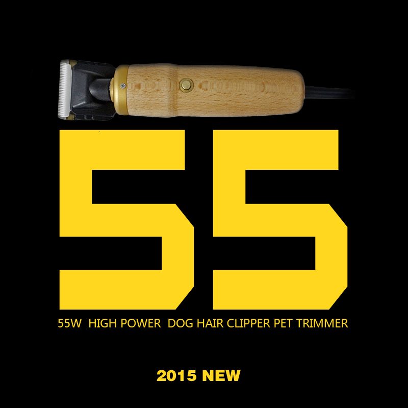 Professional Dog Hair Trimmer 55W EU High Power Scissors Pet Grooming Electric Clipper Shaving Cut Hine