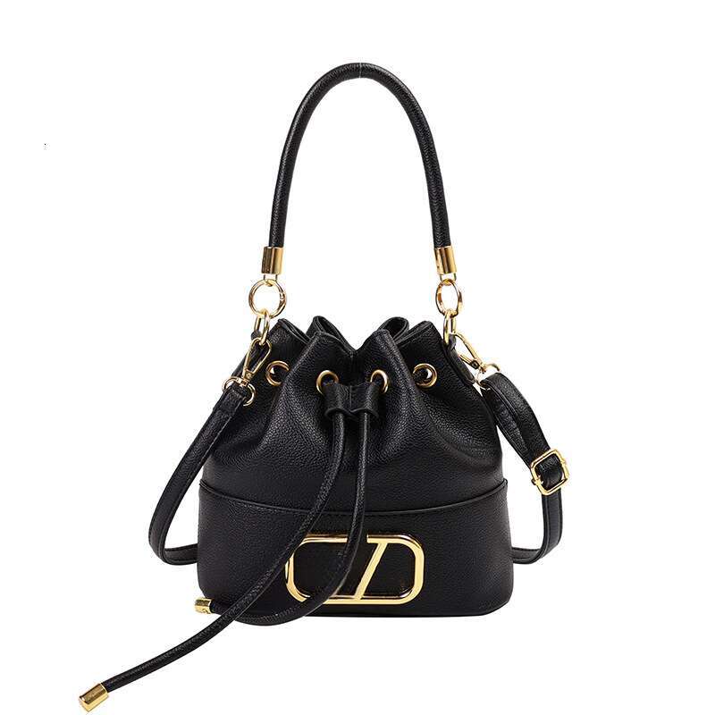 Correct Logo New Luxury Designer bag Women Handbag loco tote bag Solid Color Metal Big Capacity Drawstring Bucket Bag Fashion Lady Shoulder V Bag Crossbody Bags