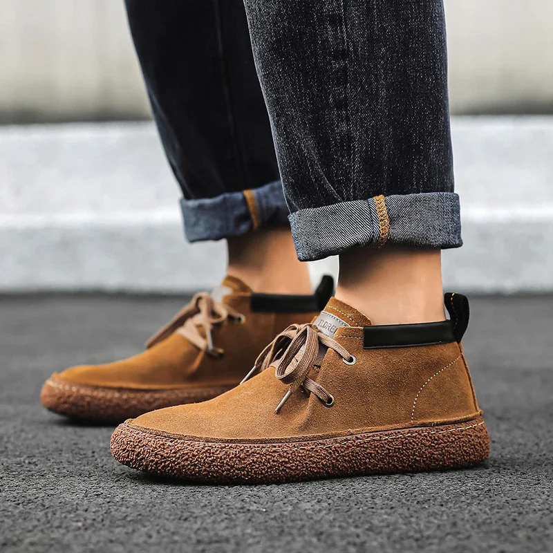 Genuine Leather Men Casual Shoes Italian Men Suede Loafers Moccasins Slip On Mens Flats Breathable Male Driving Shoes 241213
