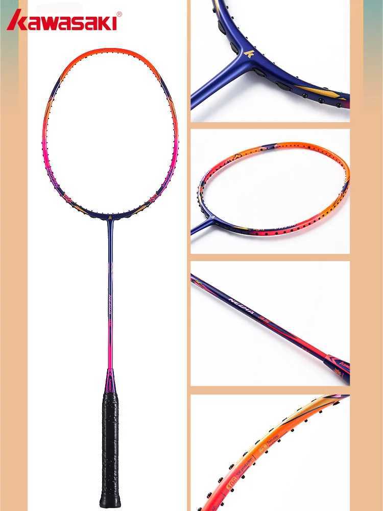 Kawasaki Badminton Racket Professional SuperLight 5U Offensive Type High Graphite Badminton Racket for Professional NeZha 35W241221