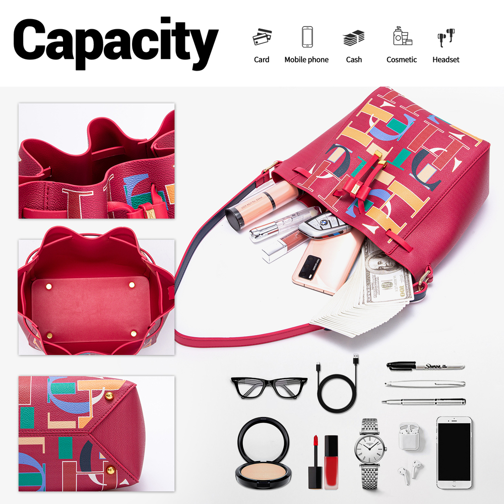 Drawstring Design Classic New 2024 Crossbody Large Capacity Commuter Business Office Women's Shoulder Bag
