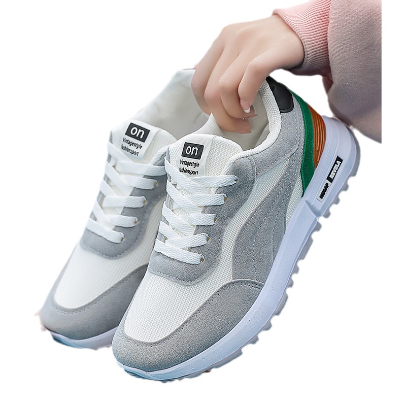 Men's Shoe Breathable Thick Soled Casual Sneakers Outdoor Running Four Seasons New Tennis Men Soft Road Running Shoes Student Casual Shoe