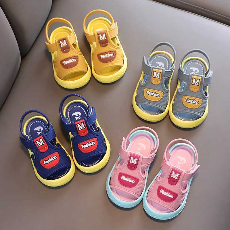 Sneakers Girls boys walking shoes cute letters baby sandals childrens outdoor shoes non slip shoes childrens soft soled shoes H241221