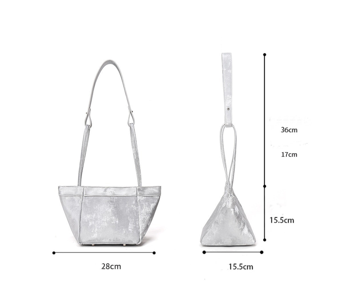 Fashion 2024 Bucket Suede Leather Female Party Handbag Custom Name Women Shoulder Bag Brand Tote Bags