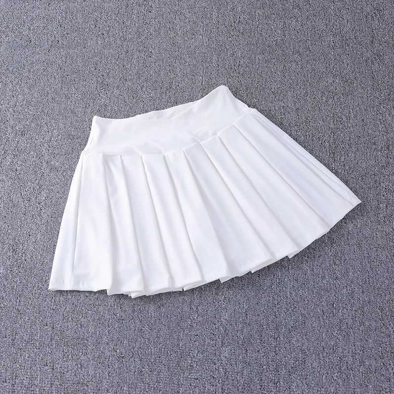2024 New Best-Selling Pleated Nylon Spandex High Waisted Pocket Skirt With Anti Glare A-Line Sports Tennis SkirtXJ241221