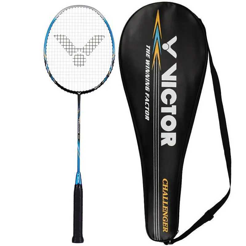 Victor CHA 9500 S/9500 carbon fiber badminton racket 3U/4U offensive 6.8mm shaft string badminton racketW241221