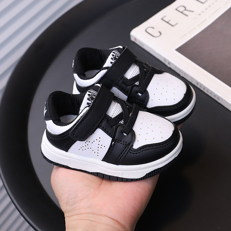 Toddler Kids Fashion Sport Shoes Children Flat Bottom Non Slip Shoes Kidsnest Hook and Loop Soft Sole Walking Sneakers Baby Casual Board Shoes Sizes U