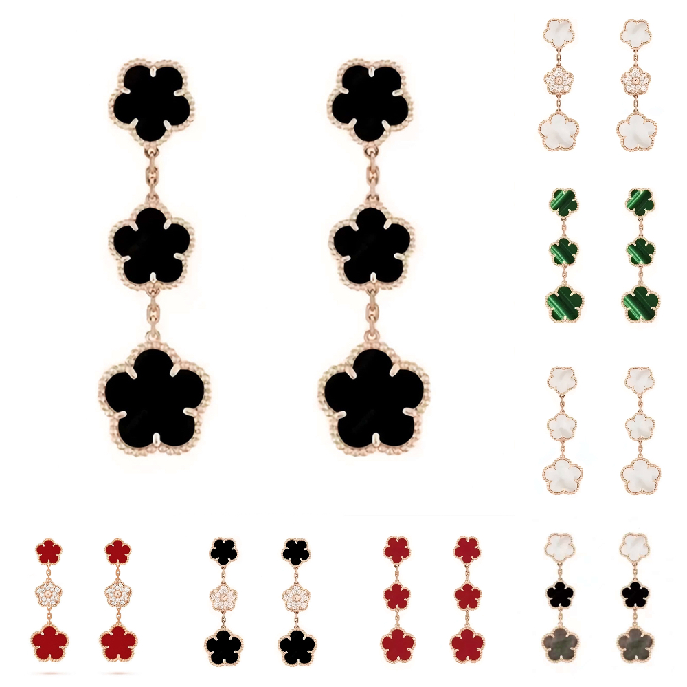 designer earings jewelry woman designer clover earrings stainless steel jewellery diamond earrings clip ons earing Daily Outfit earring luxe elegant earring gift