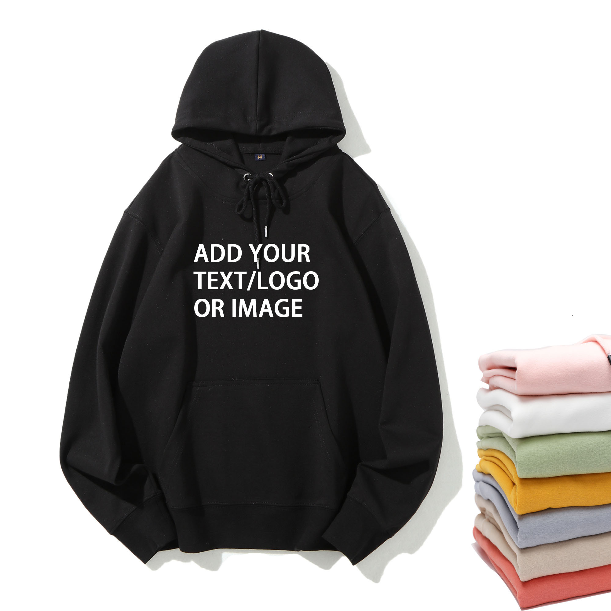 Customs Sweatshirt DIY Custom Your Brand 600Gsm Heavy Weight Autumn Winter Casual Thick Cotton Unisex Top Hoodies