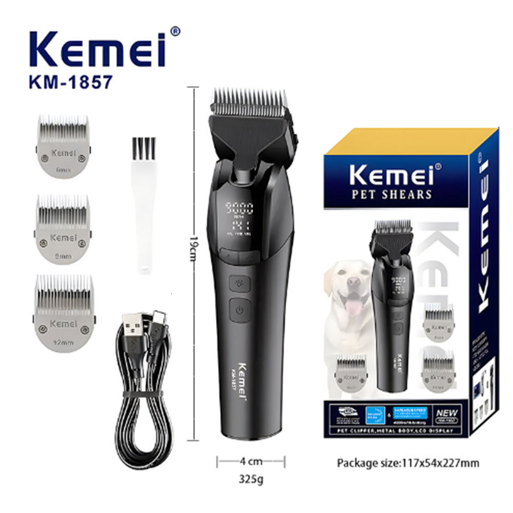 Professional Grooming Tool Km-1857 Electric Pet Hair Shaver For Dogs Cats