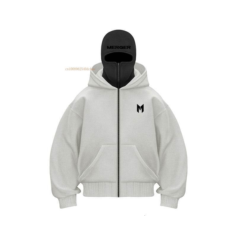Double Hooded Zipper Cardigan Men Women Winter High Street Loose Couple Jacket Ins New Tide Letters Embroidery Sports Hoodie