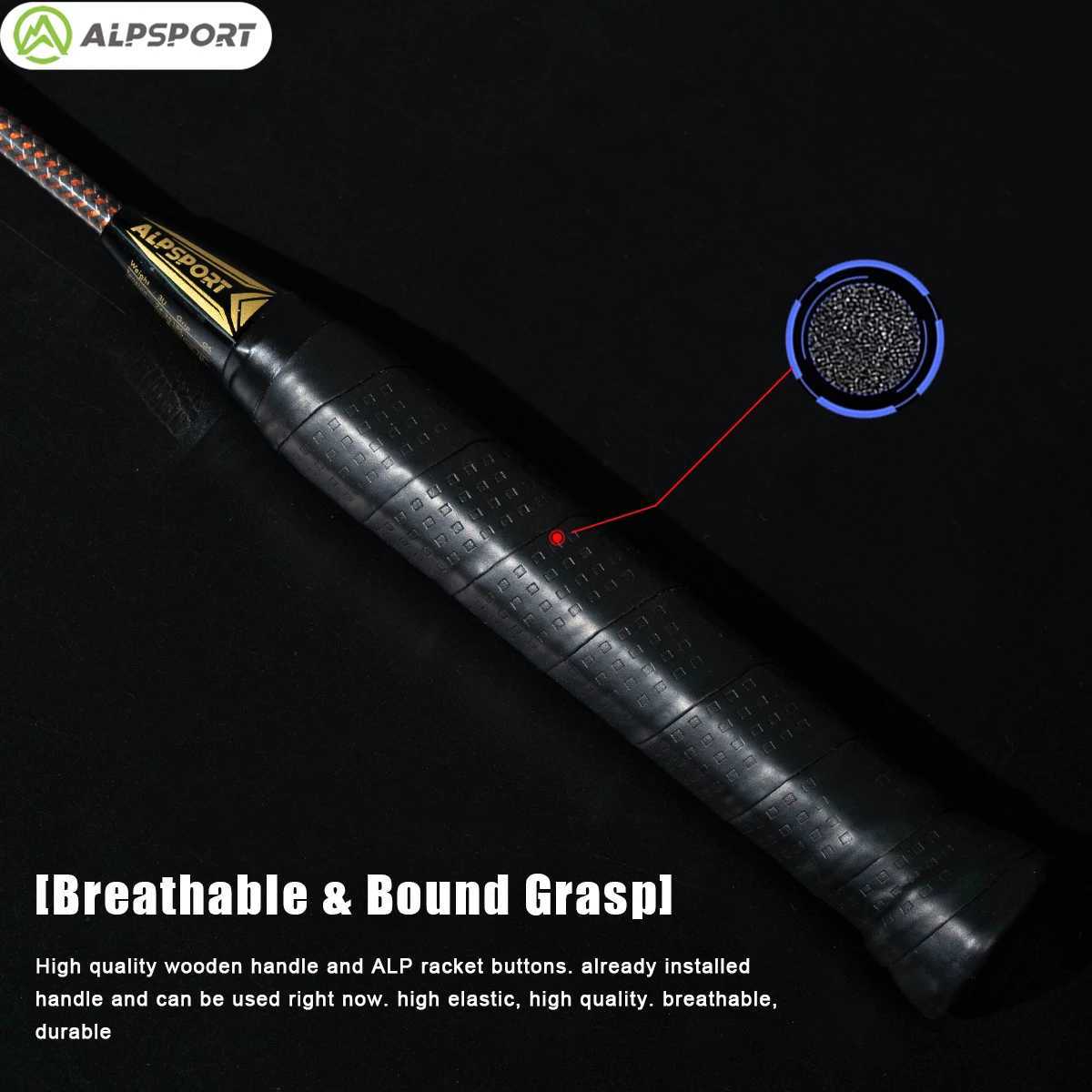 The ALP K 3U offensive badminton stand is made of T800 high hardness carbon yarn fiber and tungsten alloy which is super aggressive and durableW241221