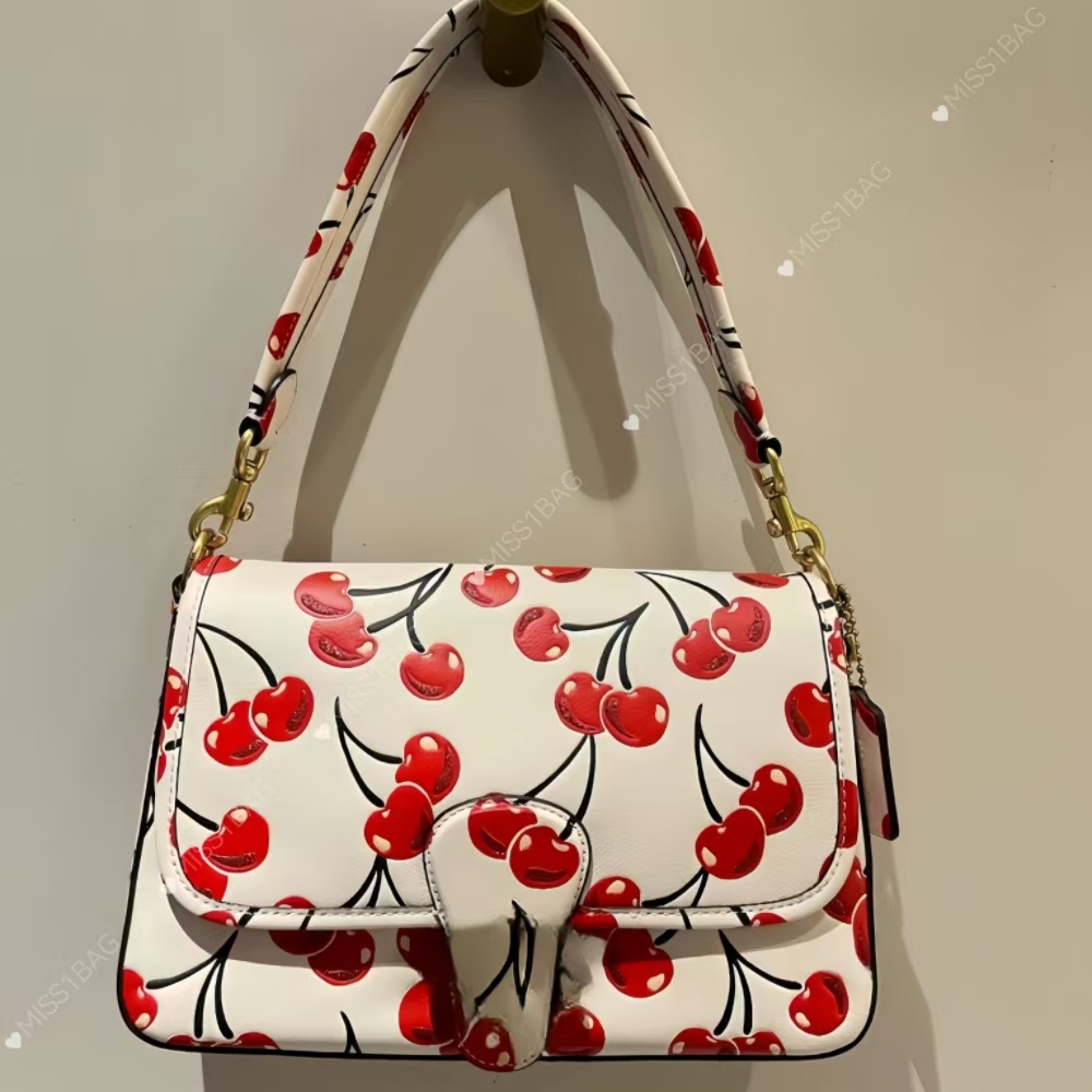 Sac de concepteur crossbody sac à bandoulière cerise portefeuille Cherry Charm Femmes quotidien