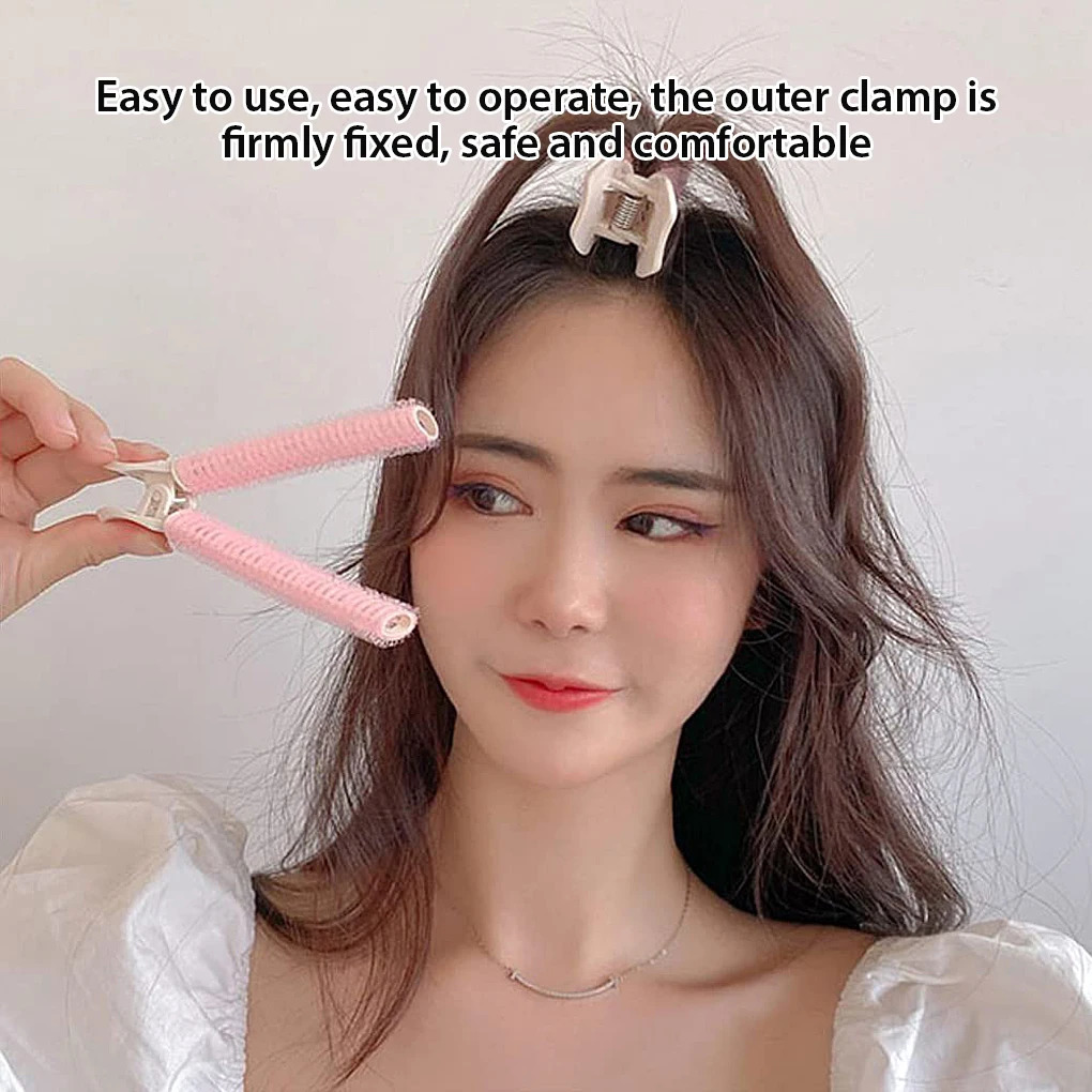 2/5PCS Hair Root Fluffy Clips Bangs Hairstyling Hairdressing Hairpins Lazy Curly Tube Portable Travel Washable Curlers Rollers 241220
