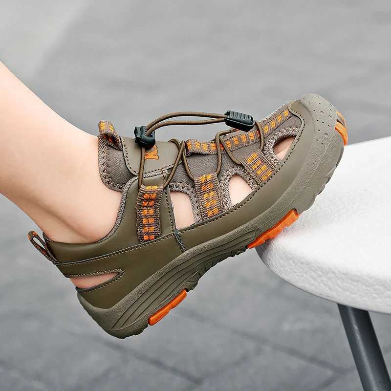Sneakers Childrens girls sandals childrens beach sandals new anti slip soft sole breathable girls and boys shoes lightweight childrens shoes H241221